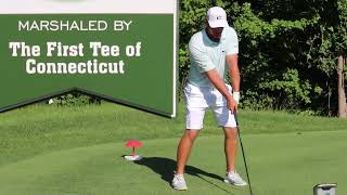 Driver Tee Shot by Bryson DeChambeau on 2021 06 23  Travelers Championship Pro AM [upl. by Omor]