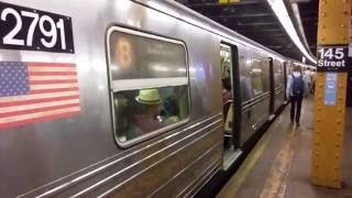 IND Saint Nicholas Avenue Westinghouse R68 B train departs 145th Street [upl. by Lielos]