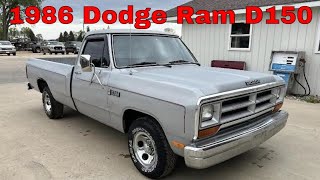 1986 Dodge Ram D150  Walk Around [upl. by Theis]