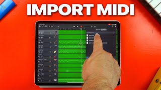 How To Import MIDI files into GarageBand for iOS [upl. by Yalahs511]