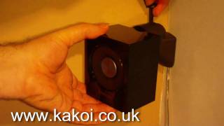 Kakoi Mini Speaker Bracket fitting instructions [upl. by Ketchum]