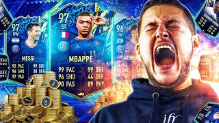 MÉGA PACK OPENING XXL POUR LA TOTS LIGUE 1  je pack 4 fois cette énorme carte [upl. by Kendyl]