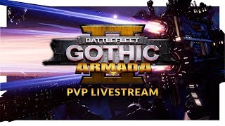 BATTLEFLEET GOTHIC ARMADA 2  PVP LIVE BATTLES 02 [upl. by Coney]