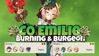 EMILIE BURNING AND BURGEON SHOWCASE SPIRAL ABYSS GENSHIN IMPACT [upl. by Whittemore]