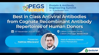 Best in class antiviral antibodies from cognate recombinant antibody repertoires of human donors [upl. by Eseilana]