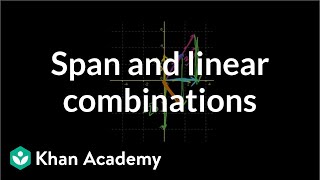 Linear combinations and span  Vectors and spaces  Linear Algebra  Khan Academy [upl. by Mutua]