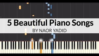 5 Beautiful Piano Songs Piano Tutorial [upl. by Blaseio641]