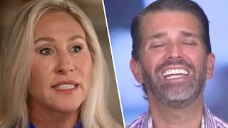 Don Jr Interview with Marjorie Greene Goes Bad VERY Quickly [upl. by Renaxela867]