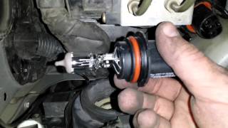 02 Impreza WRX Headlight Bulb Change [upl. by Hpeosj]