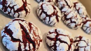 RED VELVET CRINKLES How to make a Fudgy amp Chewy Red Velvet Crinkles Cookies  Recipe Pinas [upl. by Irina]