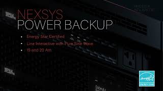 NEXSYS™ UPS Battery Backup System Overview [upl. by Loreen]