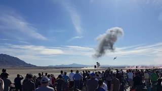 Simulated attack on Nellis Air Force Base Airshow Air amp Space exhibit 111117 quotAMAZING must seequot [upl. by Tebazile]