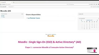 Moodle  Single SignOn SSO amp Active Directory® AD  Étape 1 [upl. by Abagail]