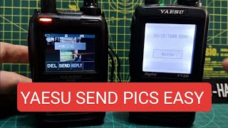 YAESU FT5D2D Send Pics amp Easy add Pics to SD Card Programme [upl. by Keifer]