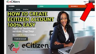 How to Register and Login to eCitizen account [upl. by Bessie]