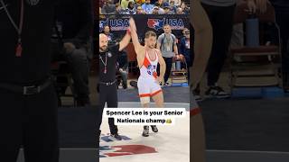 Spencer Lee took out Nico Megaludis 62 to win the Senior Nationals title at 57kg [upl. by Alcot96]