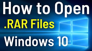 How To Open RAR File in Windows 10 Free  Extract RAR Files  Easily amp Quick Way [upl. by Ahsikyw164]