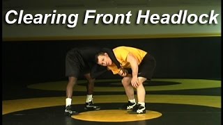 Clearing A Front Headlock  Cary Kolat Wrestling Moves [upl. by Doreg987]