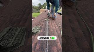 Roof ridge 🏡✅ reels construction roofer video roofing roof roofs viral roofers [upl. by Furie]