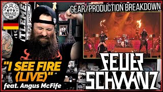 Feuerschwanz quotI See Fire ft Angus McFife Livequot  ROADIE REACTIONS [upl. by Enirahtak]