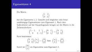 Eigenvektoren einer Matrix bestimmen herantastend erklärt [upl. by Avi]