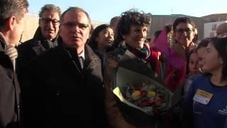 Inauguration du collège Autissier à Herblay [upl. by Ocsinarf]