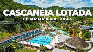 Parque Aquático Cascanéia completamente lotado  Temporada 2023  Imagens Aéreas 4K [upl. by Reeve]