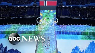 2022 Winter Olympics begin with dazzling opening ceremonies [upl. by Victorine76]