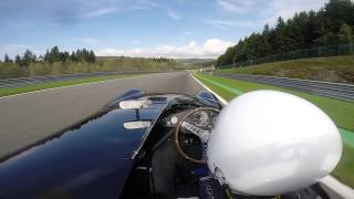 1955 CooperJaguar T38 YPK 400 Spa Sept 2014 First Few Laps [upl. by Dlareme]