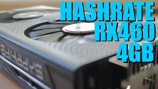 Sapphire Nitro RX 460 4GB Crypto Mining Hashrate [upl. by Anilrats328]