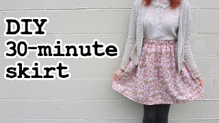 How To Make a Skirt In 30 Minutes [upl. by Verlie990]