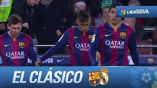 La MSN en El Clásico conexión Messi Suárez Neymar [upl. by Ches241]