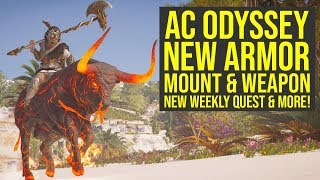 Assassins Creed Odyssey Herakles Pack GIVES UNIQUE PERK New Mount Weapons amp More AC Odyssey DLC [upl. by Ahseal53]