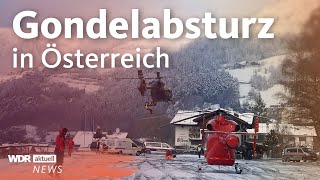 Gondelabsturz in Österreich im Ötztal  vier Schwerverletzte  WDR Aktuelle Stunde [upl. by Adaner831]