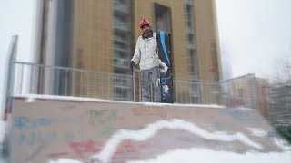 Skatepark ta Snowboard Nasıl Yapılır  Ataşehir Skatepark Türkiye [upl. by Ahsinev]