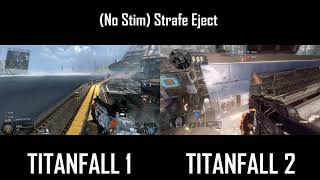 Titanfall 1 vs Titanfall 2 Strafe Eject Comparison [upl. by Dodie]