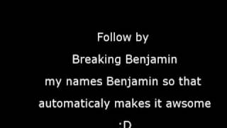 Breaking Benjamin follow me with lyrics [upl. by Azeret233]