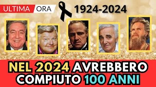 10 Attori Cantanti MORTI che compiono 100 ANNI nel 2024 [upl. by Cown]