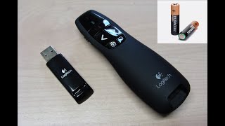 How to change battery Logitech Wireless Presenter R400 [upl. by Teodoro935]