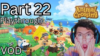 Animal Crossing New Horizons Full Playthrough  Part 22  Catching All The Fish in ACNH [upl. by Heddie]