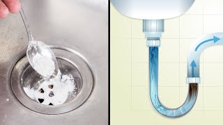 8 Fast and And Easy Ways To Unclog Drains Naturally [upl. by Nolly]