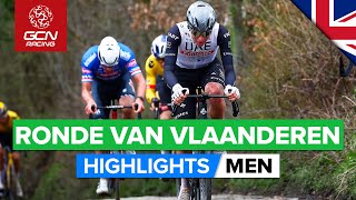 Breathtaking Racing Over The Climbs amp Cobbles  Ronde Van Vlaanderen 2023 Highlights  Men [upl. by Eilyw]