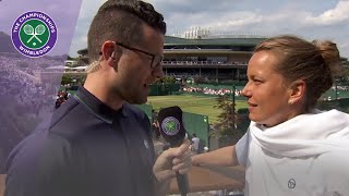 Barbora Strycova Wimbledon 2019 fourth round interview [upl. by Mauretta]