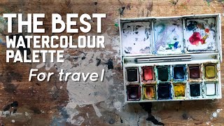 The Best Watercolour Palette For Travel  Windsor amp Newton Sketchers Pocket Box Review [upl. by Weihs]