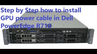 Dell PowerEdge R710 Server How to install GPU power cable2021No Soldering Required [upl. by Nike665]