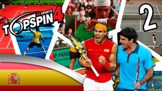 Top Spin 4 ps3 español modo carrera  Vamos Jordi  Parte 2 Debut Torneo atp 250 de Houston [upl. by Singer]