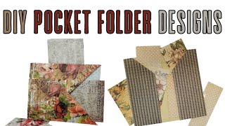 DIY Pocket Folder Designs [upl. by Aiselad905]