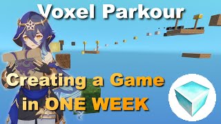 Creating Another Game in ONE WEEK  Voxel Parkour [upl. by Nava801]