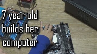 My little sister builds her new PC [upl. by Ydeh494]