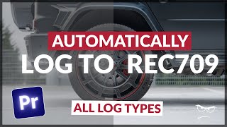 How to Automatically Change LOG TO REC709  Without LUTs  Premiere Pro [upl. by Naillik416]